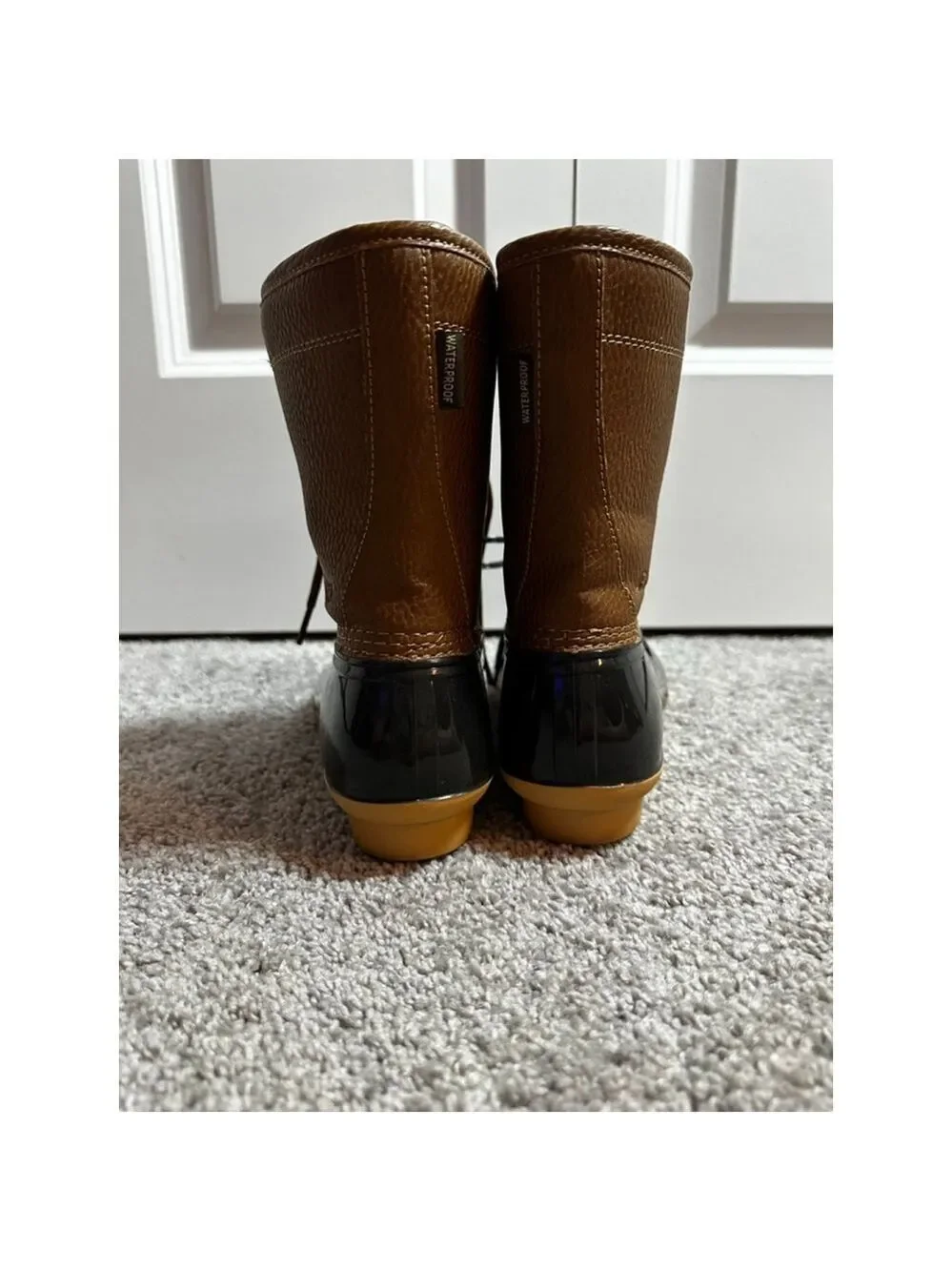 JBU Brown & Black Waterproof Winter & Rain Boots Size 6